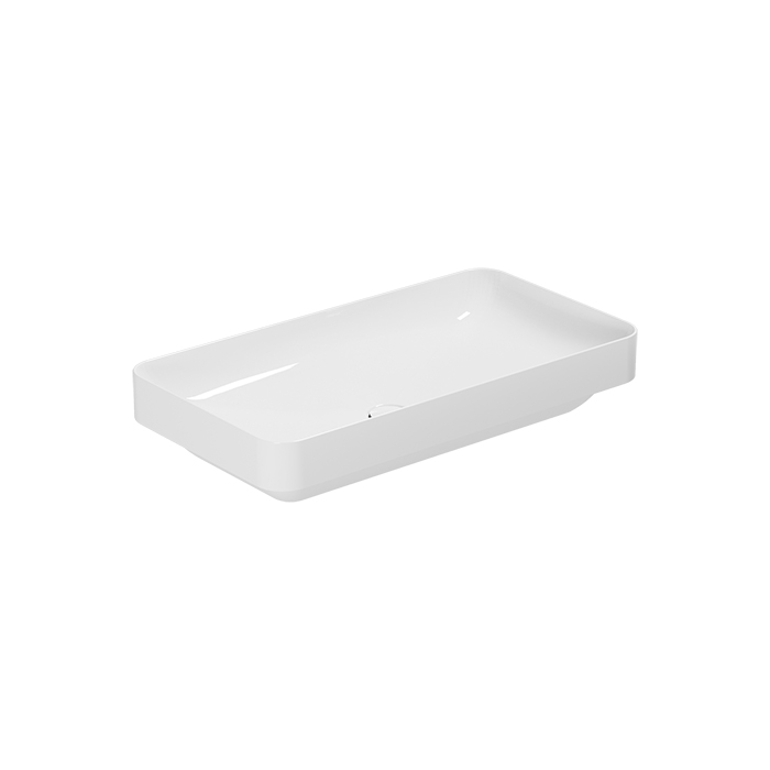 AZZURRA ELEGANCE SOFT раковина  накладная 75х40см без отв. под смеситель , цвет белый (цена по акции