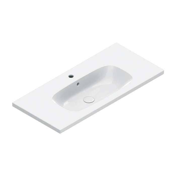 Catalano ALVEA Раковина 100×46, с 1 отв. под смеситель, покрытие Cataglaze+, цвет белый глянцевый