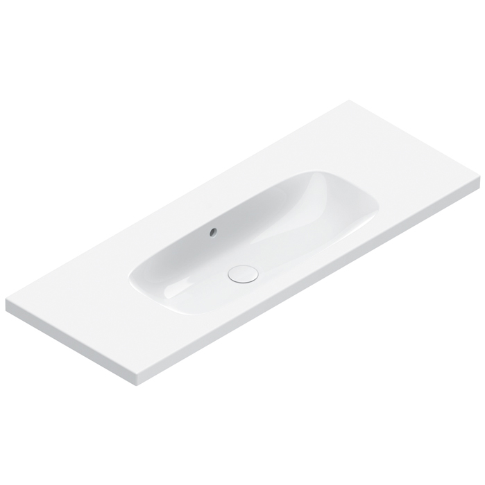 Catalano ALVEA Раковина 120×46, без отв. под смеситель, покрытие Cataglaze+, цвет белый глянцевый