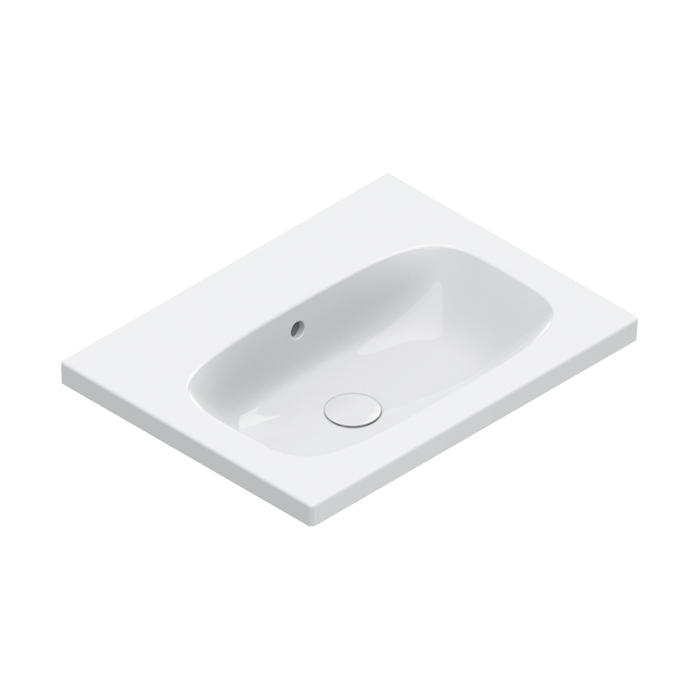 Catalano ALVEA Раковина 60×46, без отв. под смеситель, покрытие Cataglaze+, цвет белый глянцевый