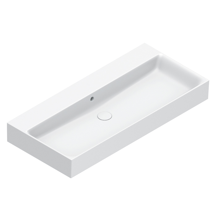 Catalano PREMIUM Раковина 100×47, без отв. под смеситель, покрытие Cataglaze+, цвет белый глянцевый