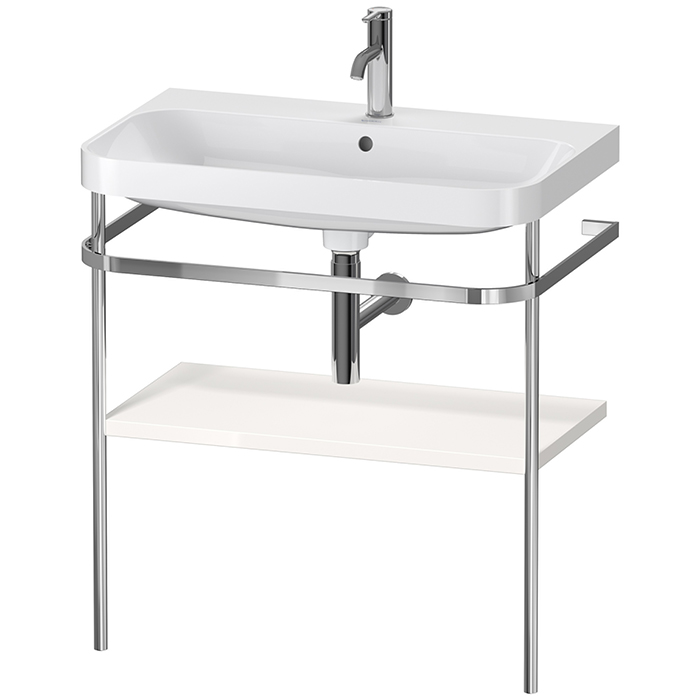 Duravit Happy D.2 Plus Консоль напольная с умывальником 775х490х850 мм, с 1 отв под смесит, 1 полка,