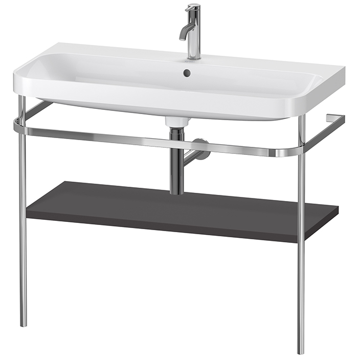 Duravit Happy D.2 Plus Консоль напольная с умывальником 975х490х850 мм, с 1 отв под смесит,1 полка,