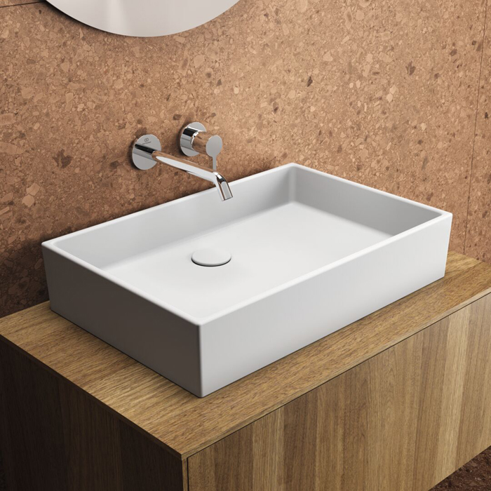 Ideal Standard Extra Раковина 600х400хh125 мм, накладная прямоугольная, без перелива и отв. под смес