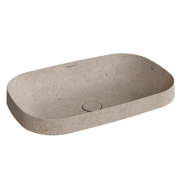 Kerama Marazzi Раковина MAGICA встраиваемая сверху 65,5*42*6см, без отв. под смеситель, с донным кла