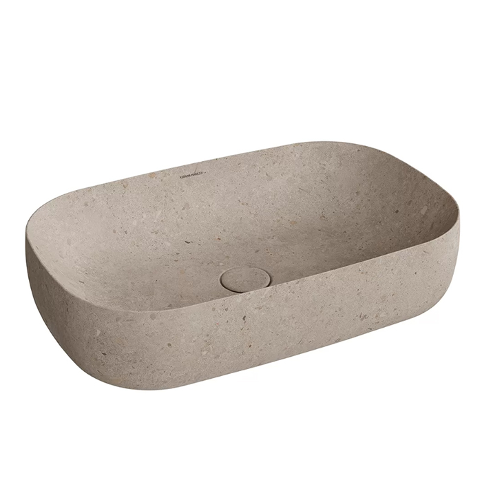 Kerama Marazzi Раковина MAGICA накладная 64,5*41*14,5см, без отв. под смеситель, с донным клапаном,