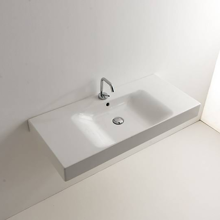 KERASAN Cento раковина 100х45 с 1отв под смеситель, белая