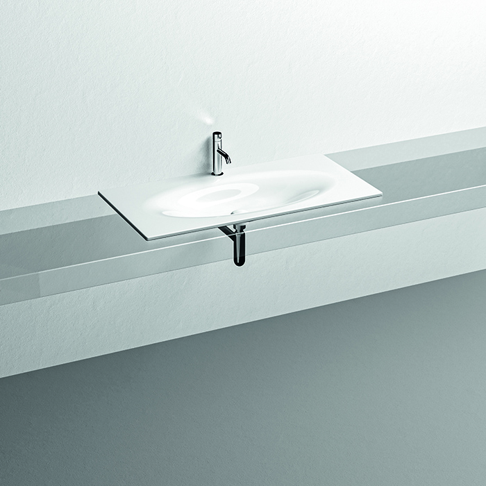 KERASAN SHAPE Раковина 1020х520 мм., встраиваемая, с 1 отверстием для смесителя, цвет белый глянцевы