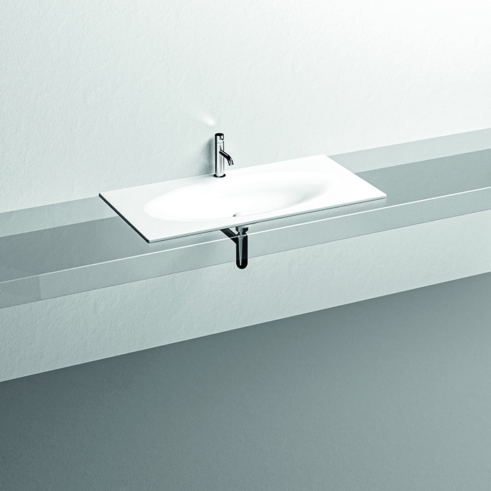 KERASAN SHAPE Раковина 1020х520 мм., встраиваемая, с 1 отверстием для смесителя, цвет белый матовый