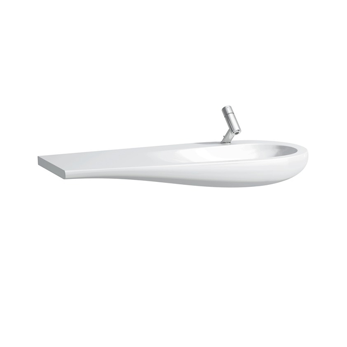 Laufen Alessi One Раковина 1200х500х165мм с 1 отв. под смесит, полка слева, с покр. LLC, цвет: белый