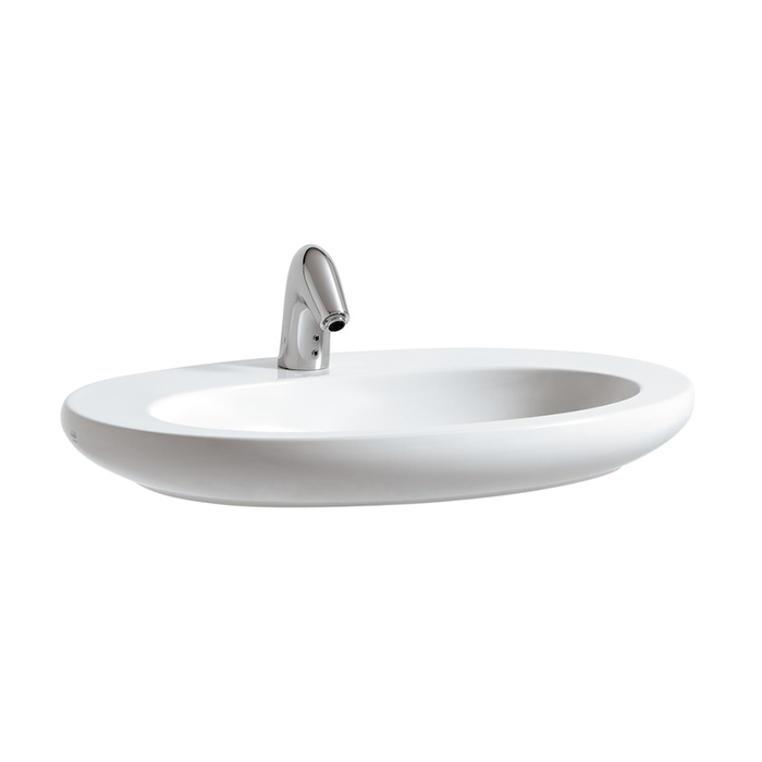 Laufen Alessi One Раковина полувстр 750х520х90мм с 1 отв., с покр. LLC, цвет: белый (последнюю со Ск
