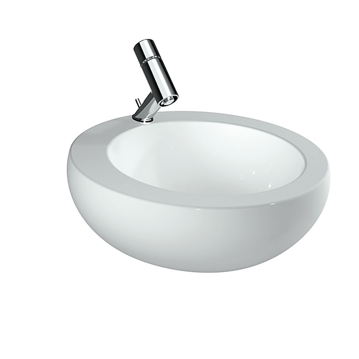 Laufen Alessi One Раковина-чаша 520х520х175мм с 1 отв. под смеситель, с покр. LLC, цвет: белый (ЗАКА
