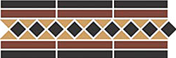 Бордюр Top Cer Border GUILFORD 2 Strip Stand.(Dot14, Tr.1/2 21, Strip 20+14) 42х14,5 см