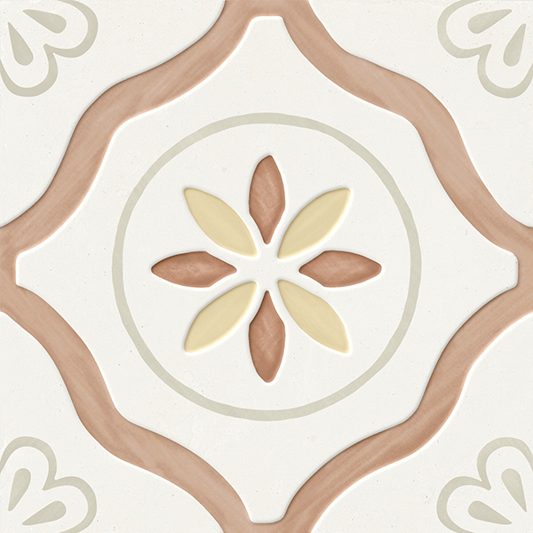 Керамогранит Harmony 40462 LLEVANT CLAY PETALS LT 22,3х22,3 см