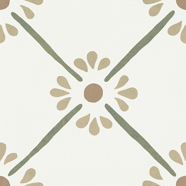 Керамогранит Harmony 37788 PROVENZA GREEN FLOWER 22,3х22,3 см