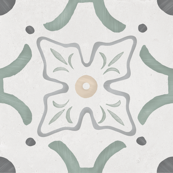Керамогранит Harmony 36155 SIROCCO GREEN FLOWER 22,3х22,3х0,9 см