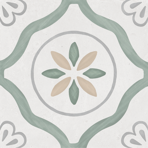 Керамогранит Harmony 36157 SIROCCO GREEN PETALS 22,3х22,3х0,9 см