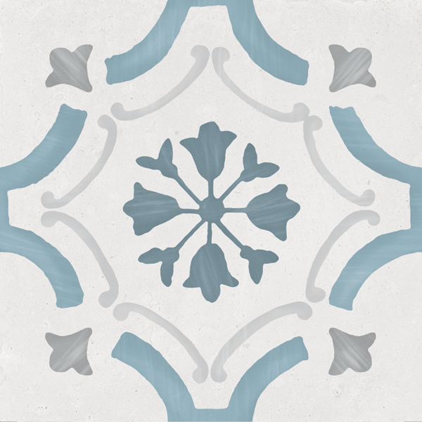 Керамогранит Harmony 36158 SIROCCO BLUE ORNATE 22,3х22,3х0,9 см