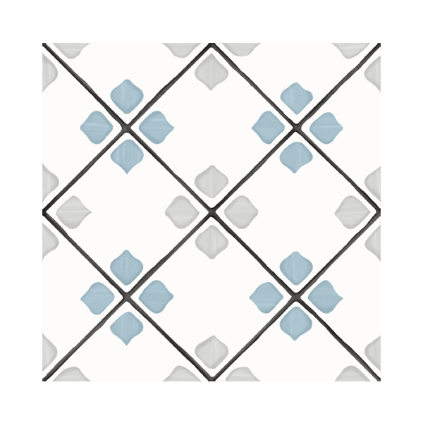 Керамогранит Harmony 31083 TANGER Silver Rhomb 12,3×12,3 см