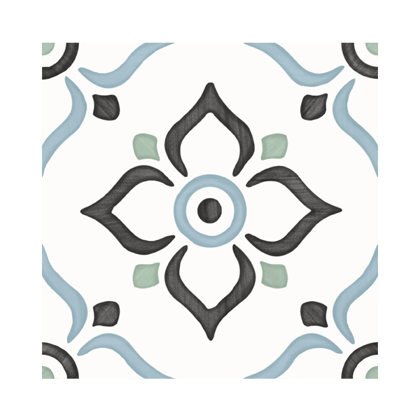 Керамогранит Harmony 31086 TANGER Blue Garden 12,3×12,3 см