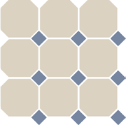 Гранит керамический 4416 OCT11-1Ch White OCTAGON 16/Blue Cobait Dots 11 30×30 см
