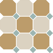 Гранит керамический 4403+16 OCT13-A Yellow 03 White 16 OCTAGON/Turquoise 13 Dots 30×30 см