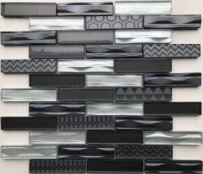 Мозаика BONAPARTE Optima Grey 6*23*98 300*300