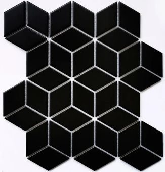 Мозаика BONAPARTE landa Black matt 6*48*48 267.4*309