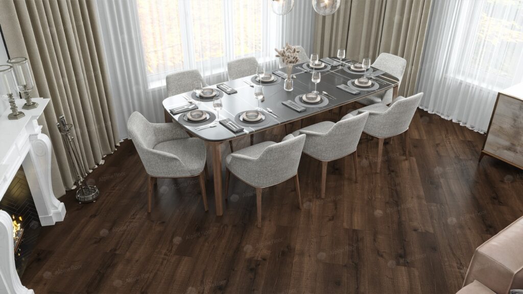 SPC ALPINE FLOOR Real Wood Кофейный Дуб Мокка ECO 2-2 MC 18,3×122 Замковый