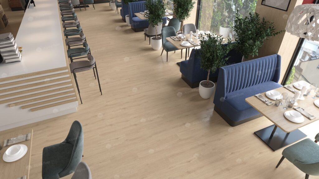 LVT ALPINE FLOOR Easy Line Дуб Ваниль ЕСО 3-4 18,4×121,9 Клеевой