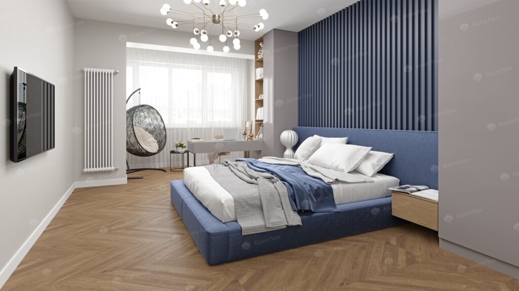 LVT ALPINE FLOOR Easy Line Французская Ëлочка ECO 3-25 22,8×121,9 Клеевой