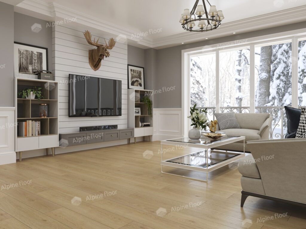 LVT ALPINE FLOOR Easy Line Дуб Марципановый ЕСО 3-37 18,4×121,9 Клеевой