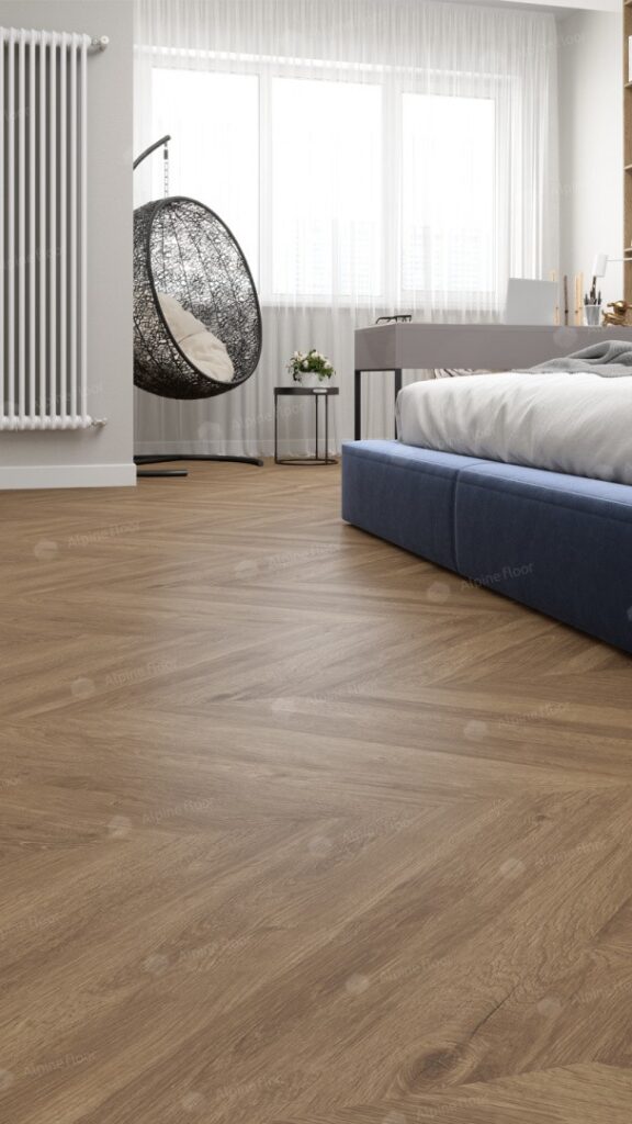 LVT ALPINE FLOOR Ultra Французская Елочка ECO 5-25 22,86×121,92 Клеевой