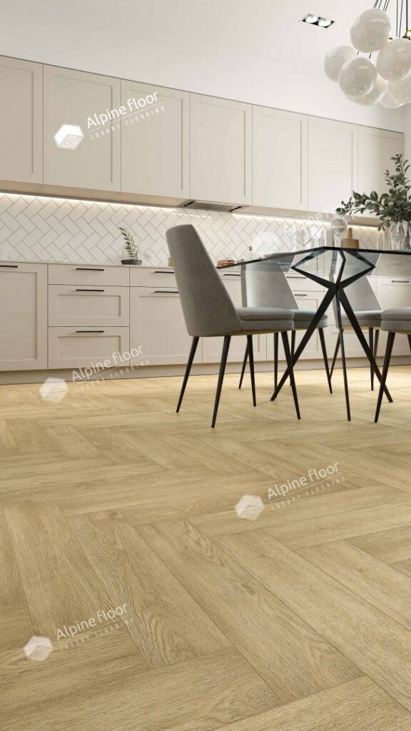 SPC ALPINE FLOOR Light Parquet ДУБ Ваниль Селект ЕСО 13-3 MC 12,5×60 Замковый