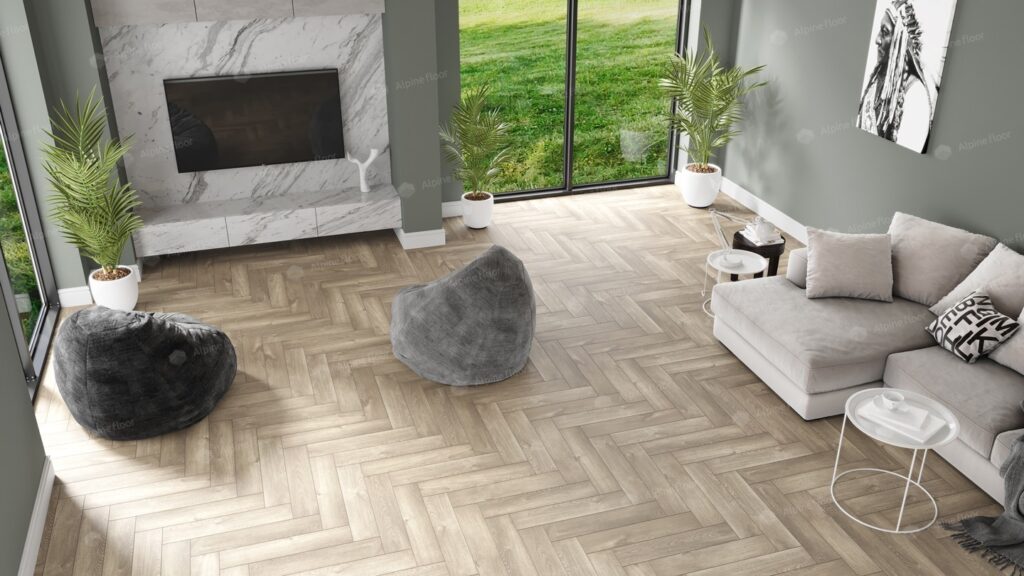 SPC ALPINE FLOOR Light Parquet Натуральный Первозданный Дуб Отбеленный ЕСО 13-5 MC 12,5×60 Замковый