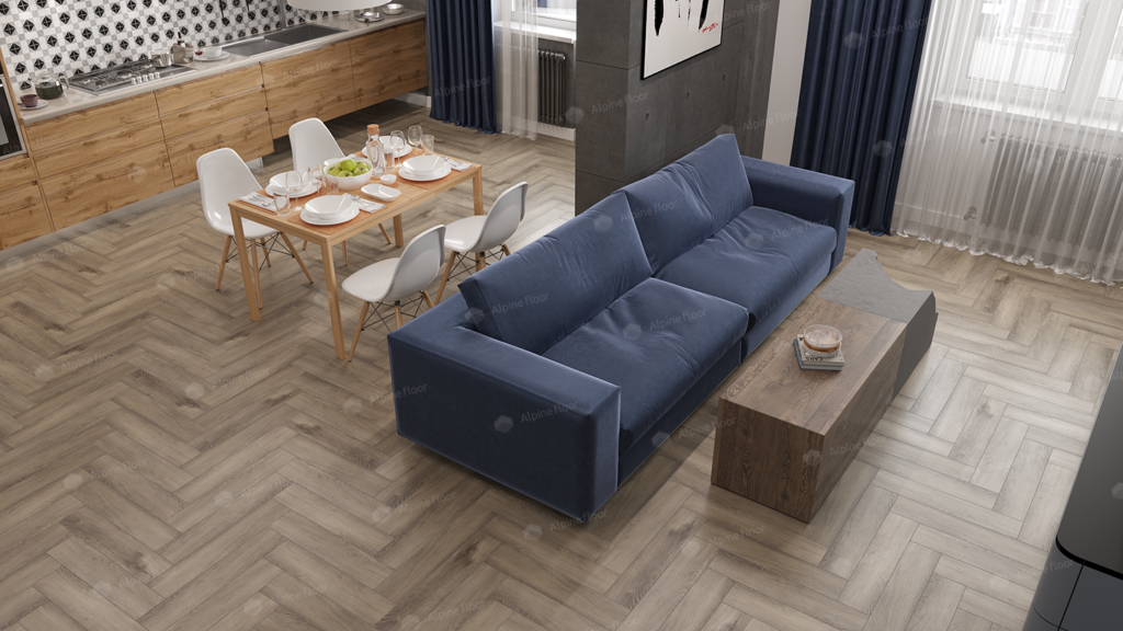 SPC ALPINE FLOOR Light Parquet Дуб Исида ЕСО 13-15 MC 12,5×60 Замковый