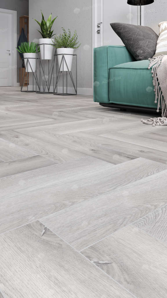 SPC ALPINE FLOOR Light Parquet Дуб Лейтена ЕСО 13-18 MC 12,5×60 Замковый