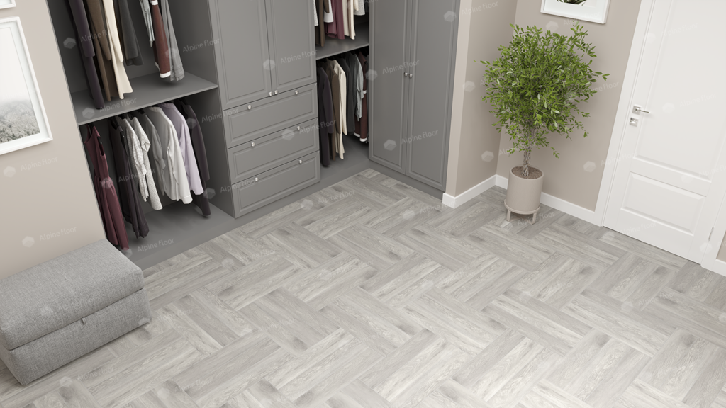 SPC ALPINE FLOOR Light Parquet Дуб Полис ЕСО 13-21 MC 12,5×60 Замковый