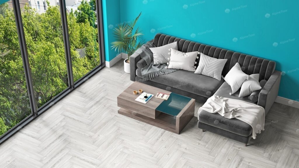 LVT ALPINE FLOOR Parquet LVT Снежный ECO-16-11 11,8×59 Клеевой