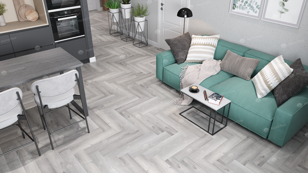 LVT ALPINE FLOOR Parquet LVT Дуб Лейтена ECO-16-18 11,8×59 Клеевой