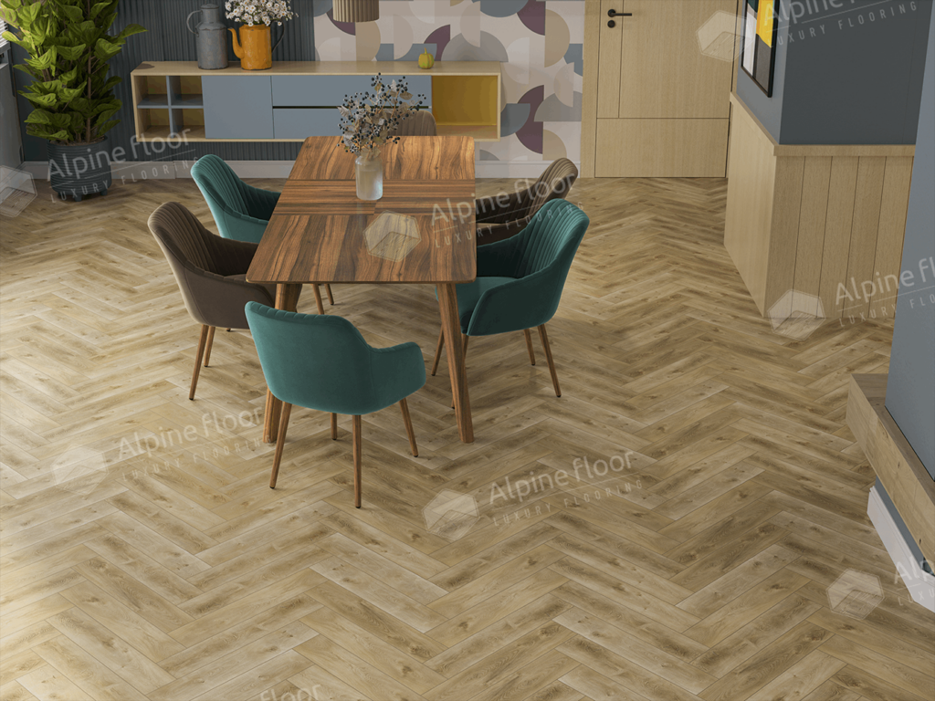 LVT ALPINE FLOOR Parquet LVT Дуб Кастор ECO-16-34 11,8×59 Клеевой
