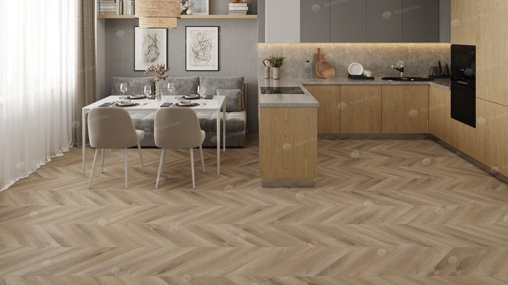 SPC ALPINE FLOOR Chevron Alpine Дуб Синистра ECO 18-6 MC 12,7×60 Замковый