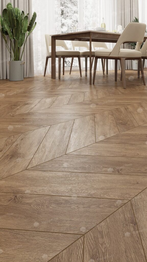 SPC ALPINE FLOOR Chevron Alpine Гевуина ECO 18-10 MC 12,7×60 Замковый