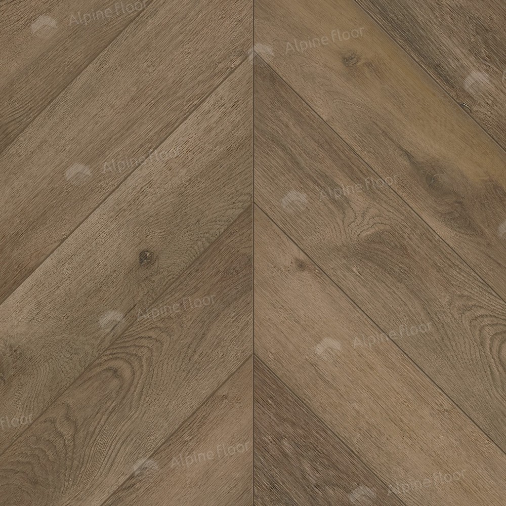 LVT ALPINE FLOOR Chevron Alpine LVT Дуб Насыщенный Шеврон Chevron ECO 20-4 12,7×55,5 Клеевой