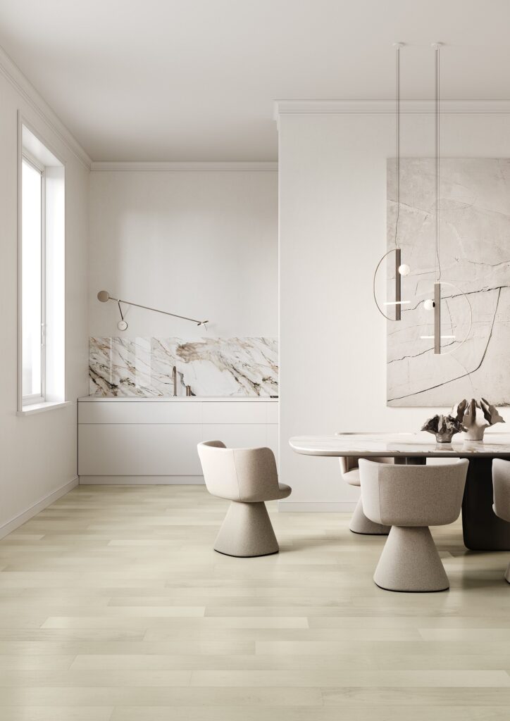 Кварцевый паркет QUARTZ PARQUET Классик 5/0,6 мм Клён Американский Белый 400-56 26807 15,2×40-122 За