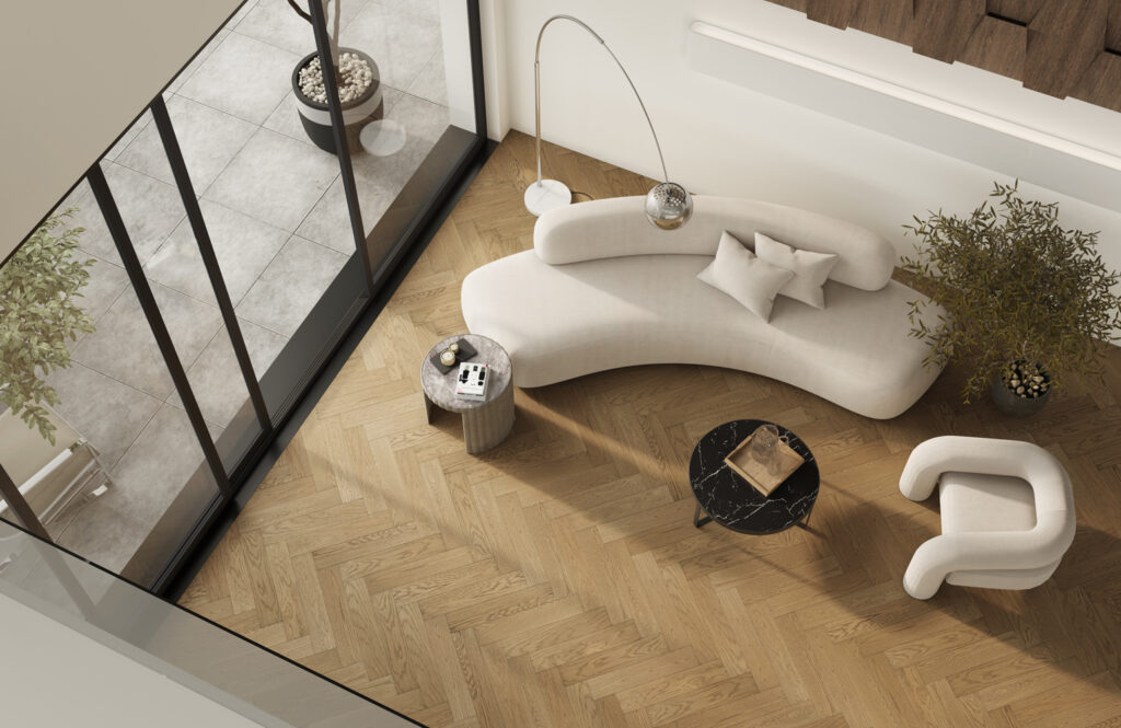 Кварцевый паркет QUARTZ PARQUET Английская Ёлка Дуб Рустикальный 33-410 24075 12,7×63,5 Замковый