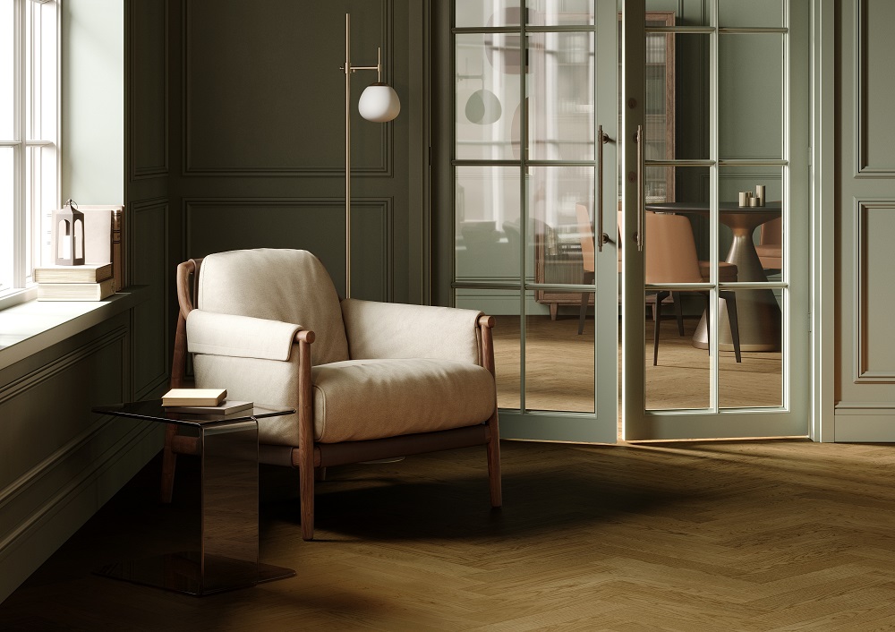 Кварцевый паркет QUARTZ PARQUET Штучный паркет Дуб Кедровый Латте 44-1258-59 25826 10×40 Замковый