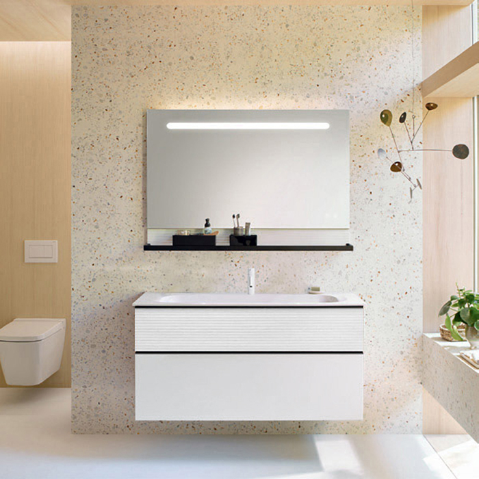 Burgbad Fiumo База с раковиной с 1 отв под смес 1220х490х610 мм , верхний ящик в цвете FOT2, нижний