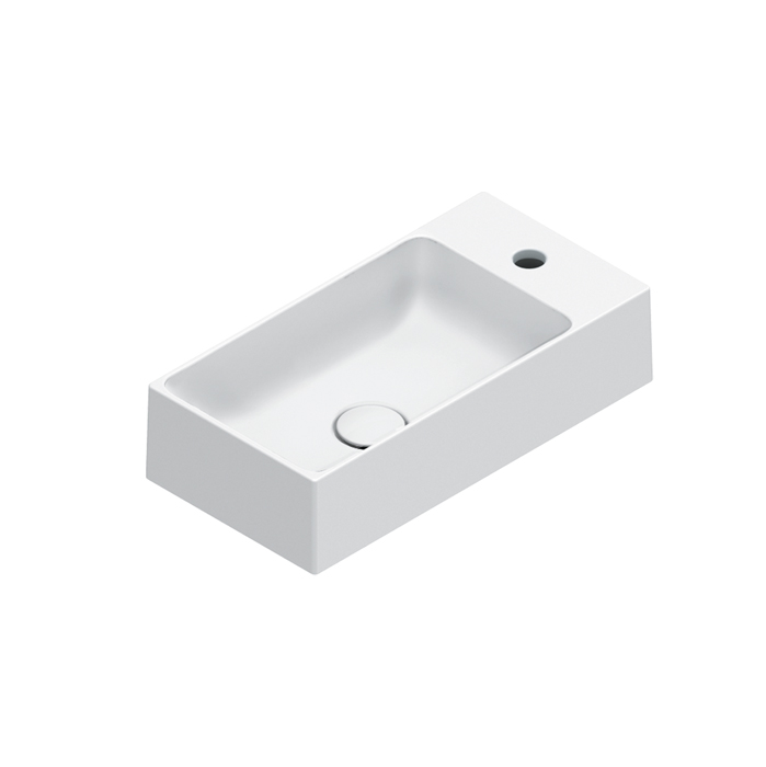 Catalano PREMIUM Раковина 50×25, с 1 отв. под смеситель, покрытие Cataglaze+, цвет белый глянцевый