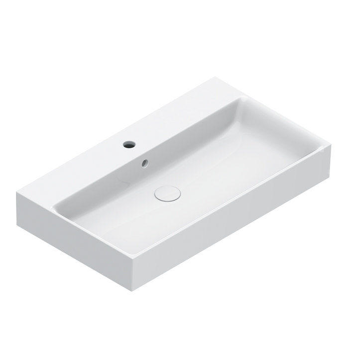 Catalano PREMIUM Раковина 80×47, с 1 отв. под смеситель, покрытие Cataglaze+, цвет белый глянцевый